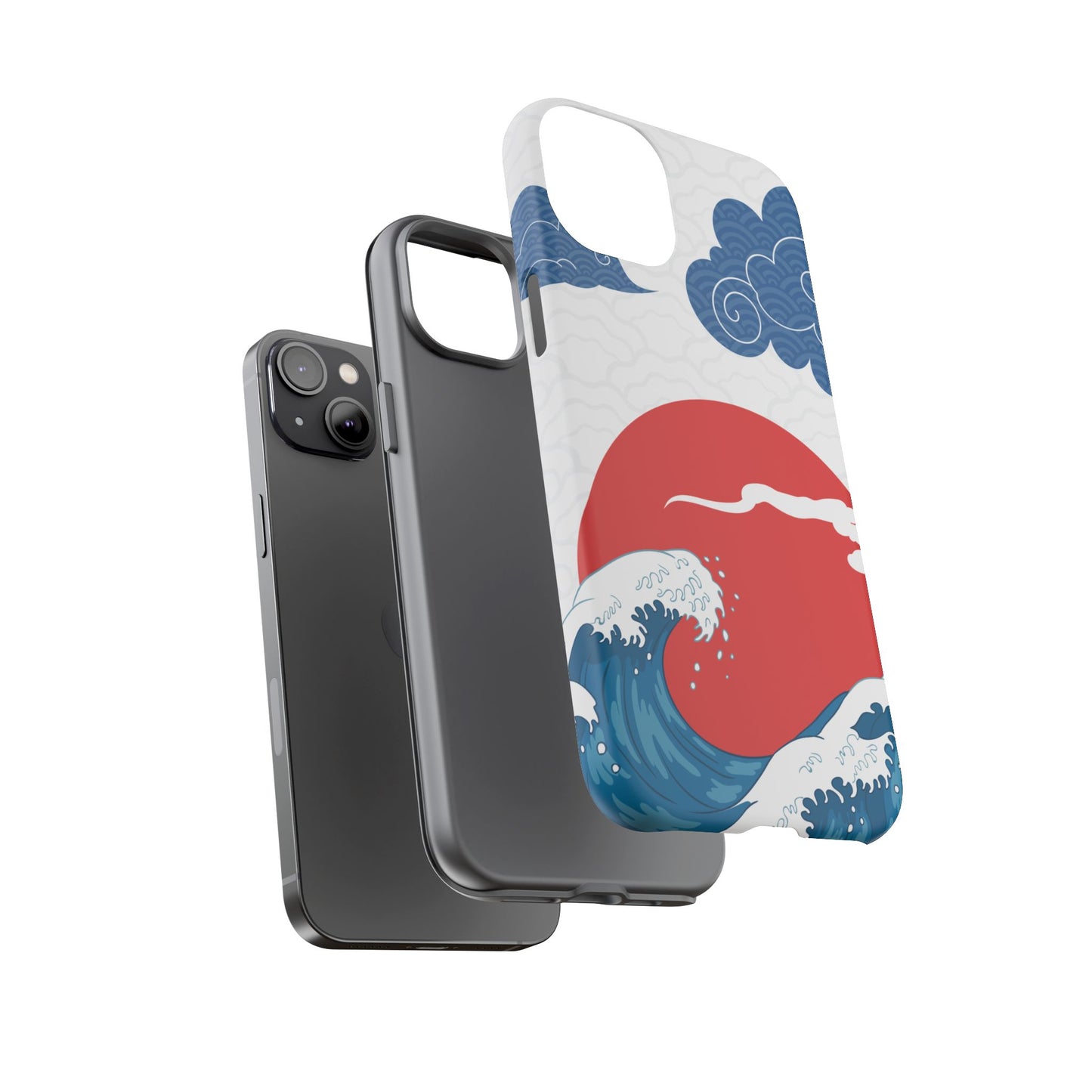 Japanese Wave Phone Case - Tough & Stylish Protection