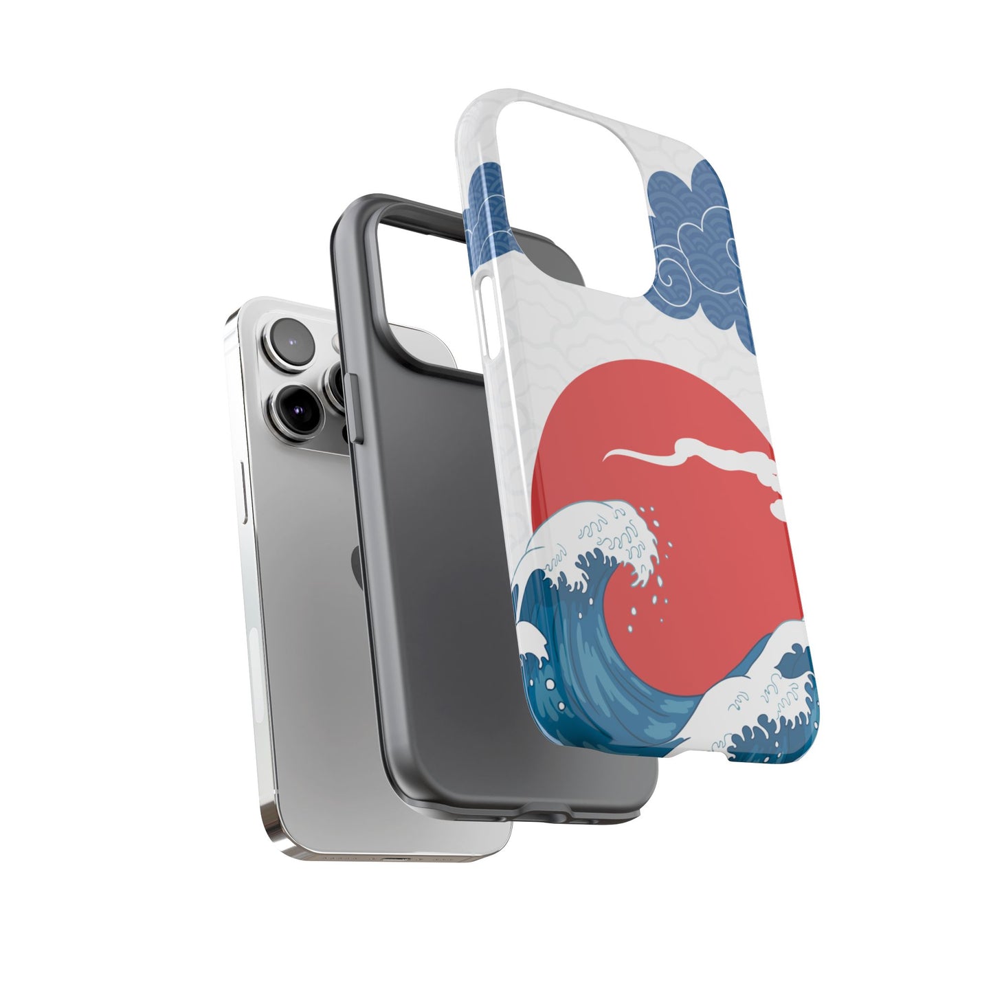 Japanese Wave Phone Case - Tough & Stylish Protection