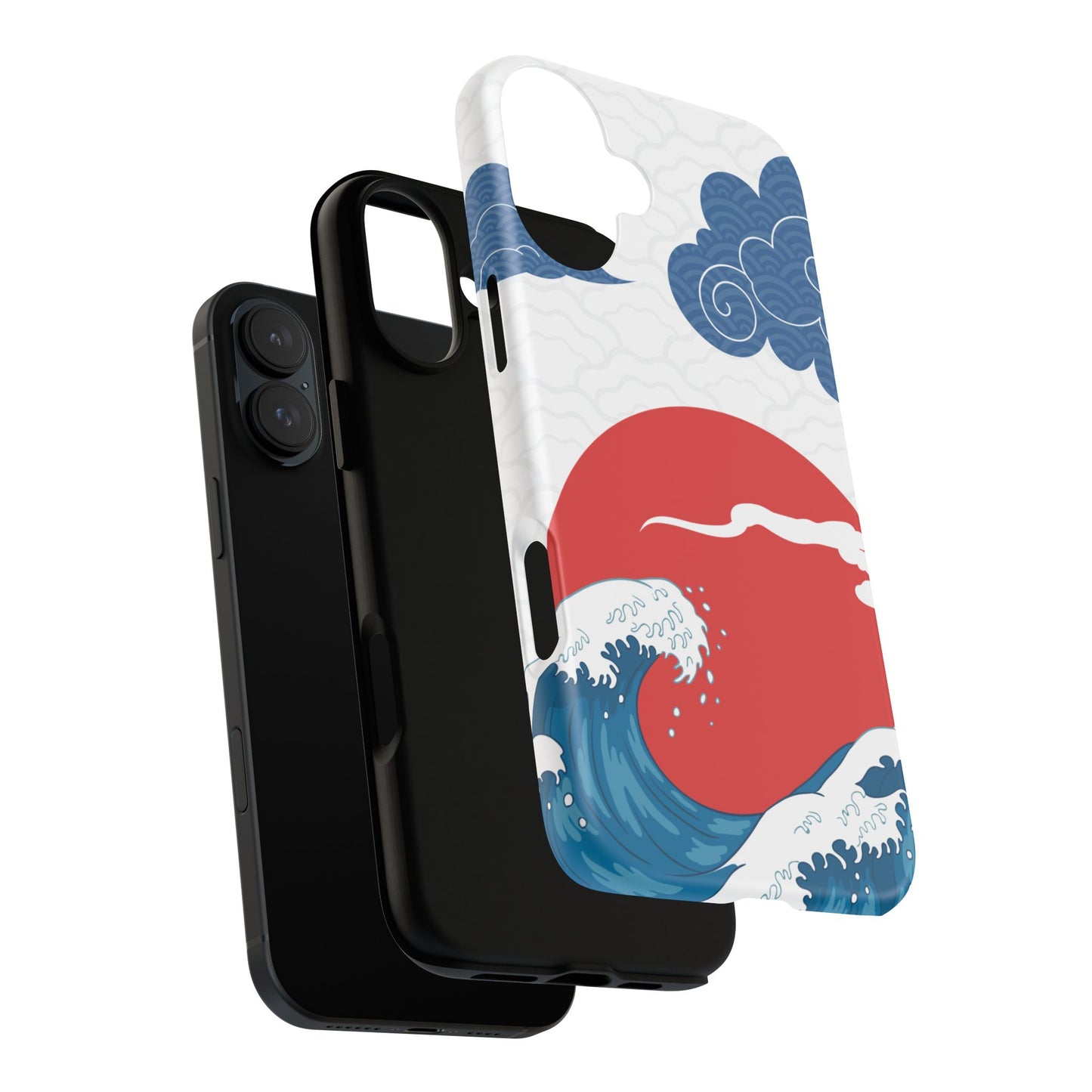 Japanese Wave Phone Case - Tough & Stylish Protection