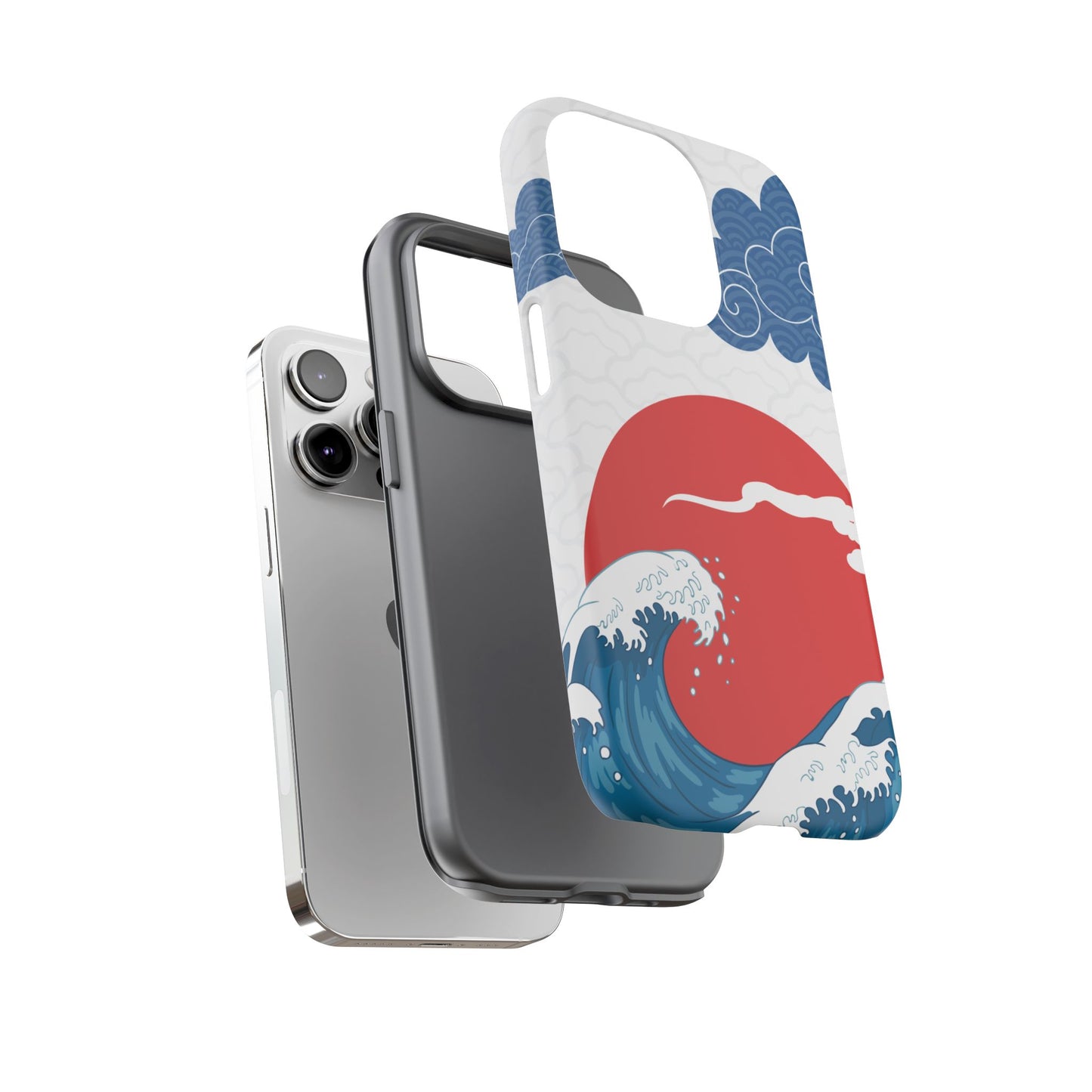 Japanese Wave Phone Case - Tough & Stylish Protection