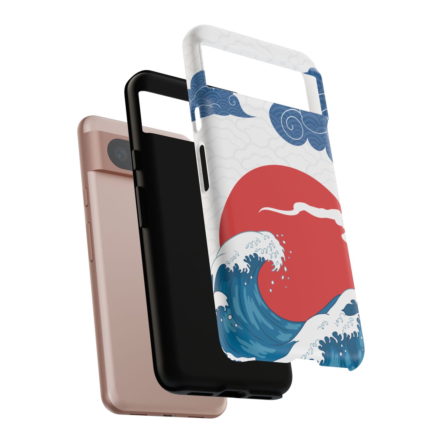 Japanese Wave Phone Case - Tough & Stylish Protection