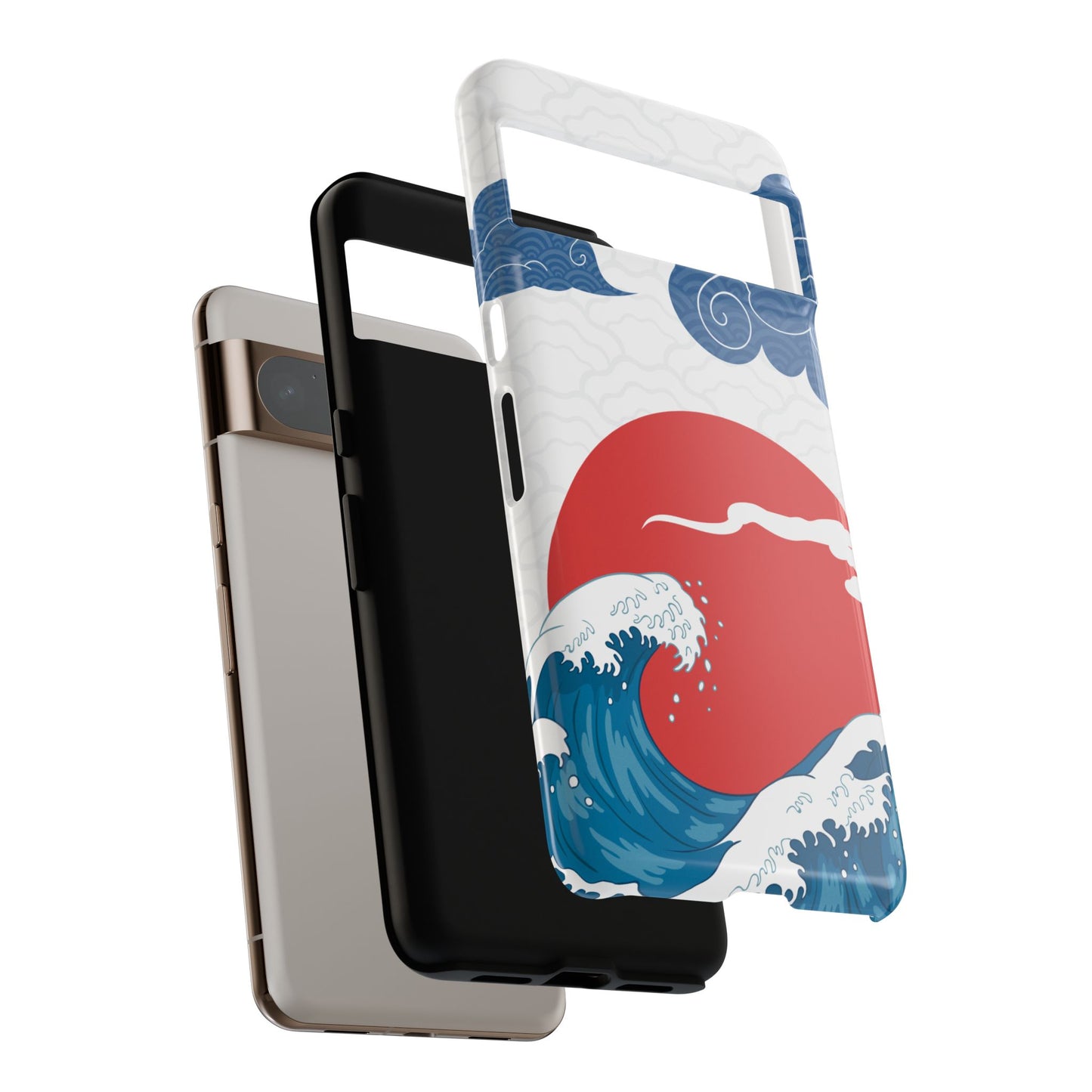 Japanese Wave Phone Case - Tough & Stylish Protection