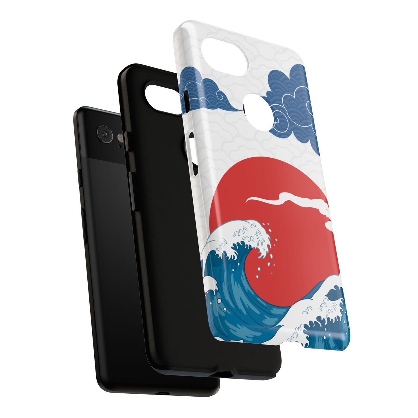 Japanese Wave Phone Case - Tough & Stylish Protection