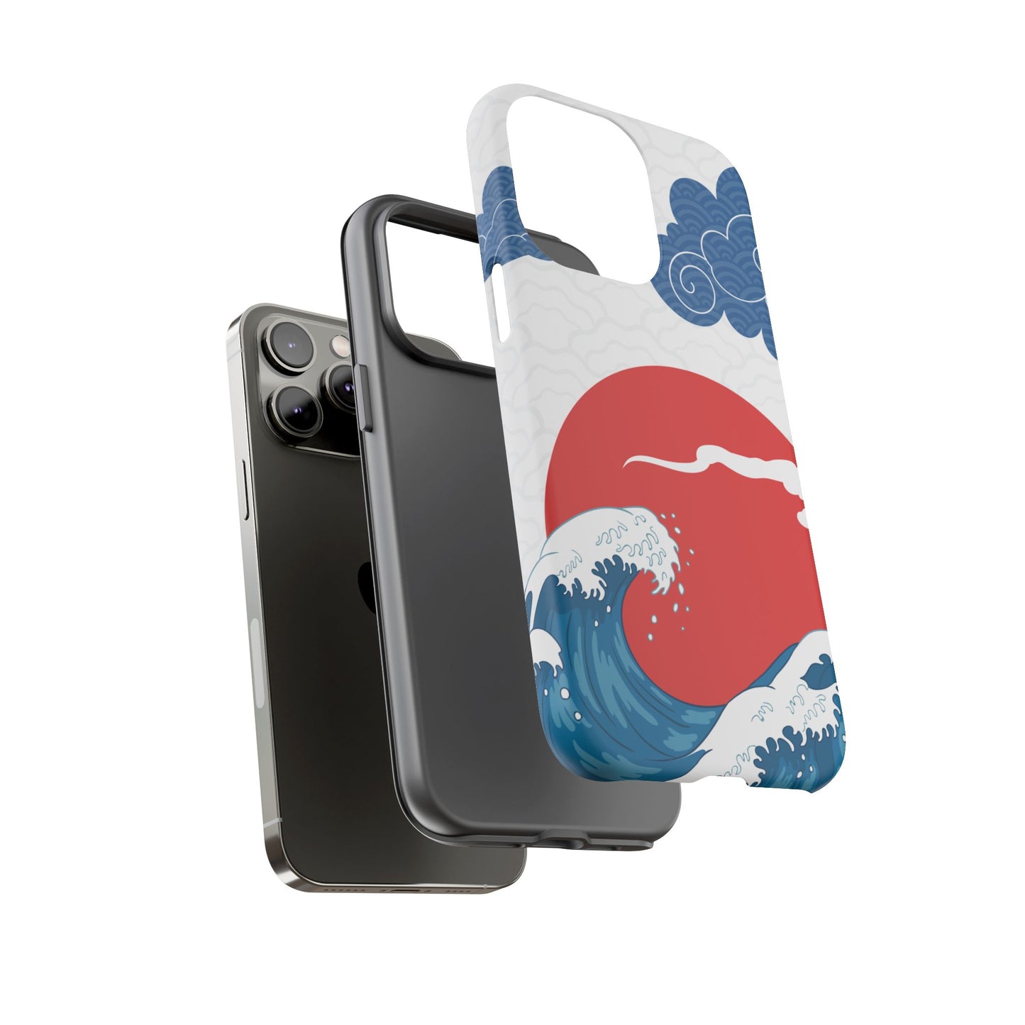 Japanese Wave Phone Case - Tough & Stylish Protection