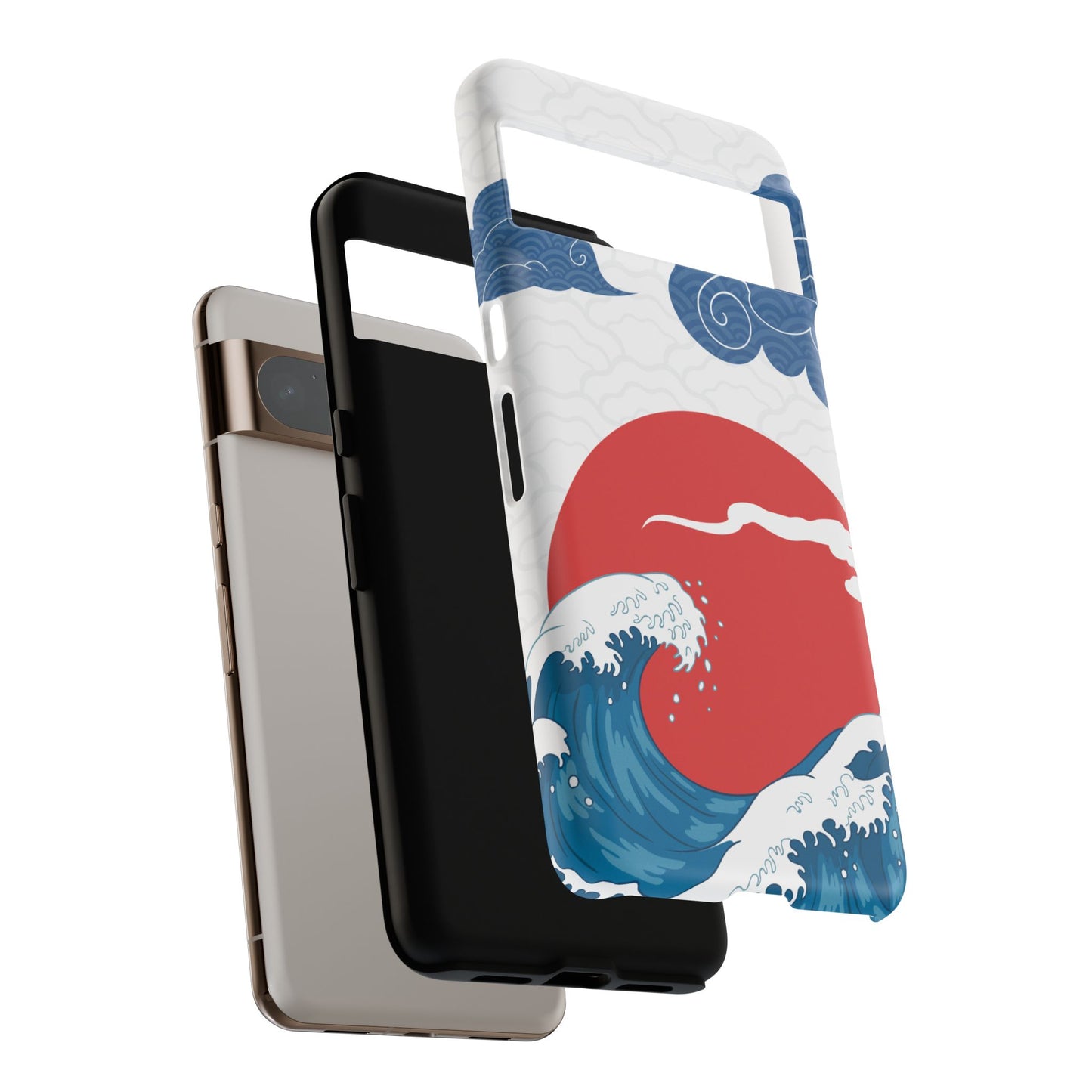 Japanese Wave Phone Case - Tough & Stylish Protection