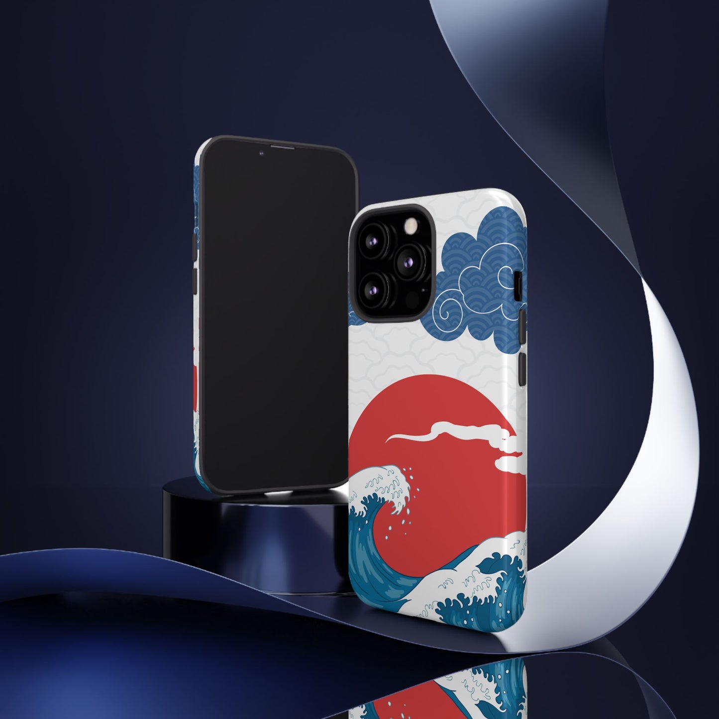 Japanese Wave Phone Case - Tough & Stylish Protection