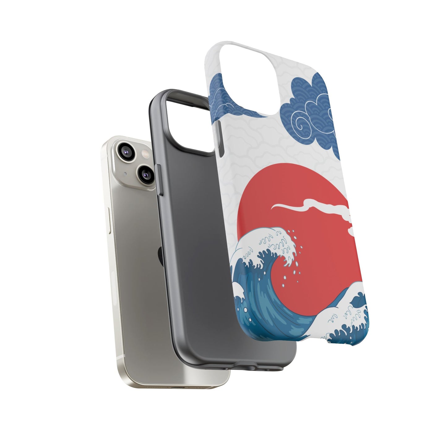 Japanese Wave Phone Case - Tough & Stylish Protection