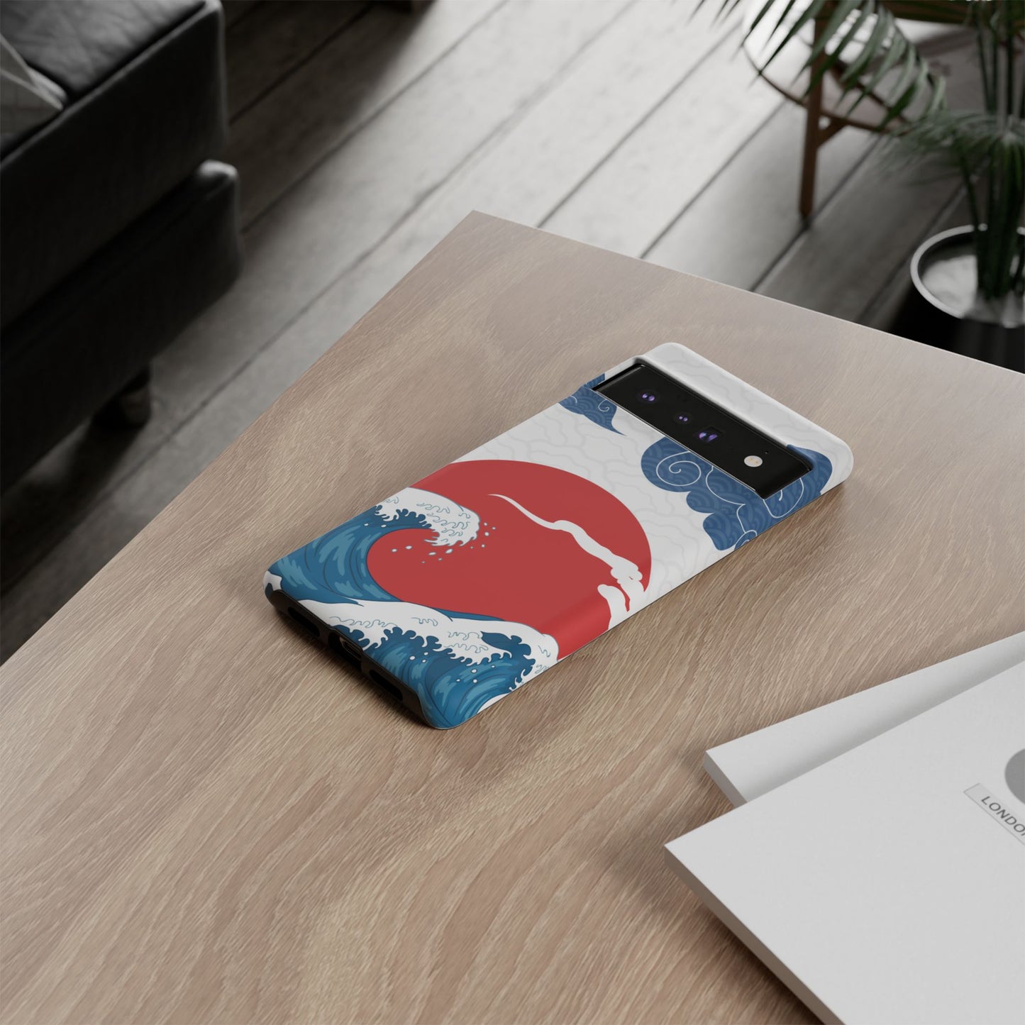 Japanese Wave Phone Case - Tough & Stylish Protection