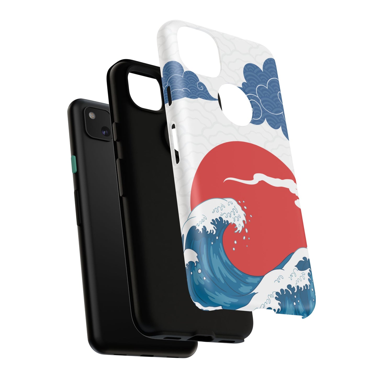 Japanese Wave Phone Case - Tough & Stylish Protection