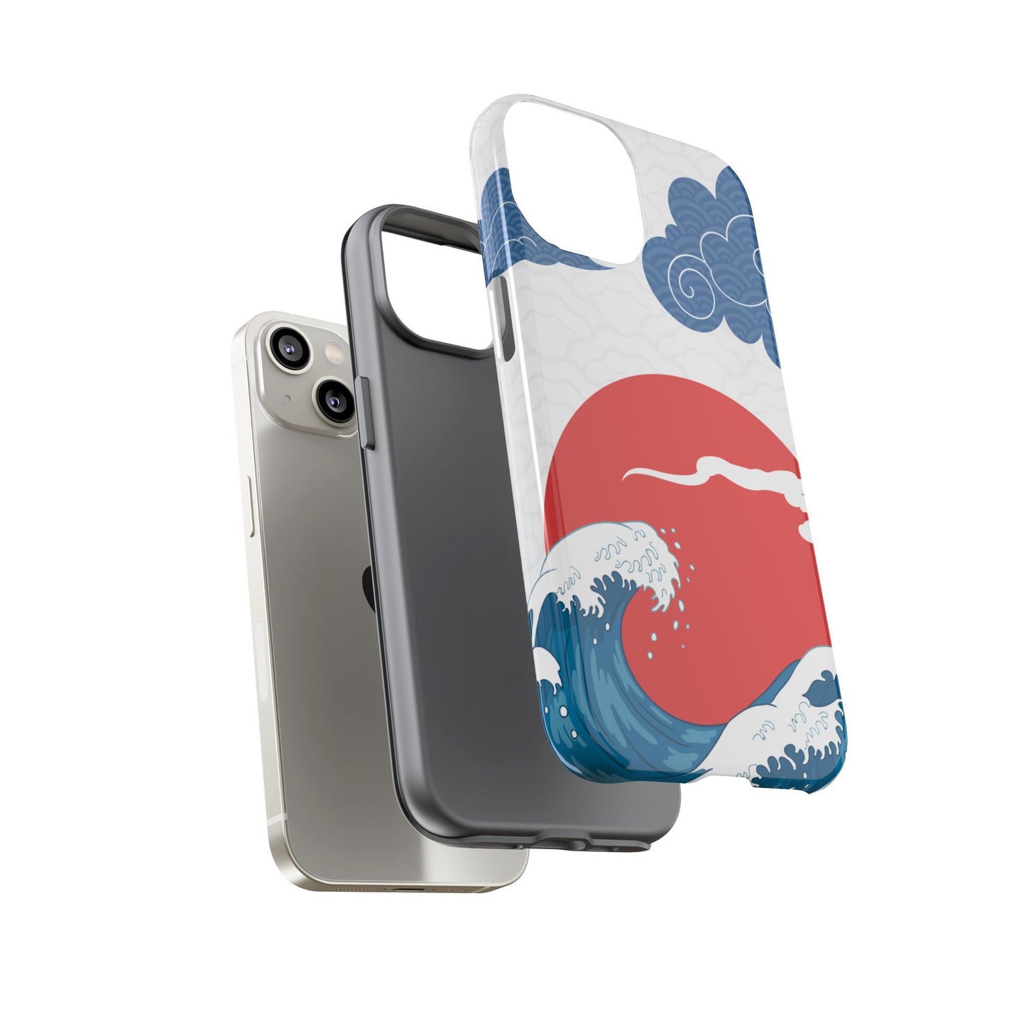 Japanese Wave Phone Case - Tough & Stylish Protection