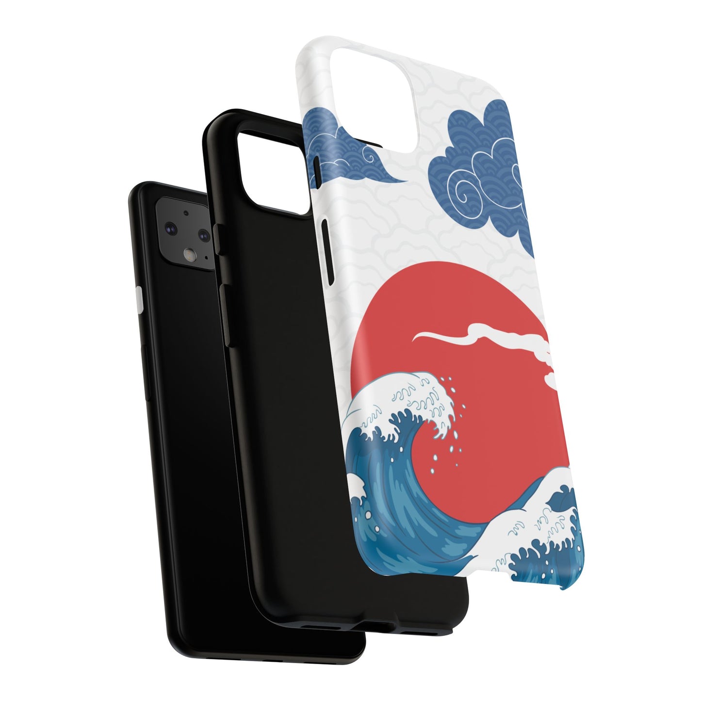 Japanese Wave Phone Case - Tough & Stylish Protection