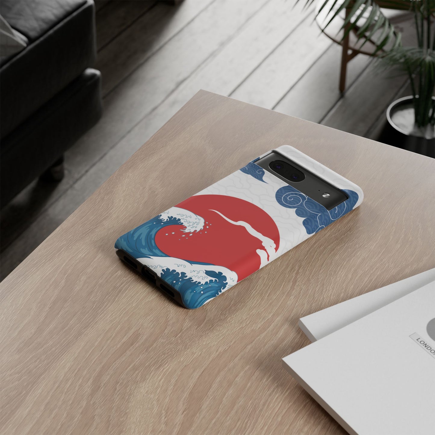 Japanese Wave Phone Case - Tough & Stylish Protection